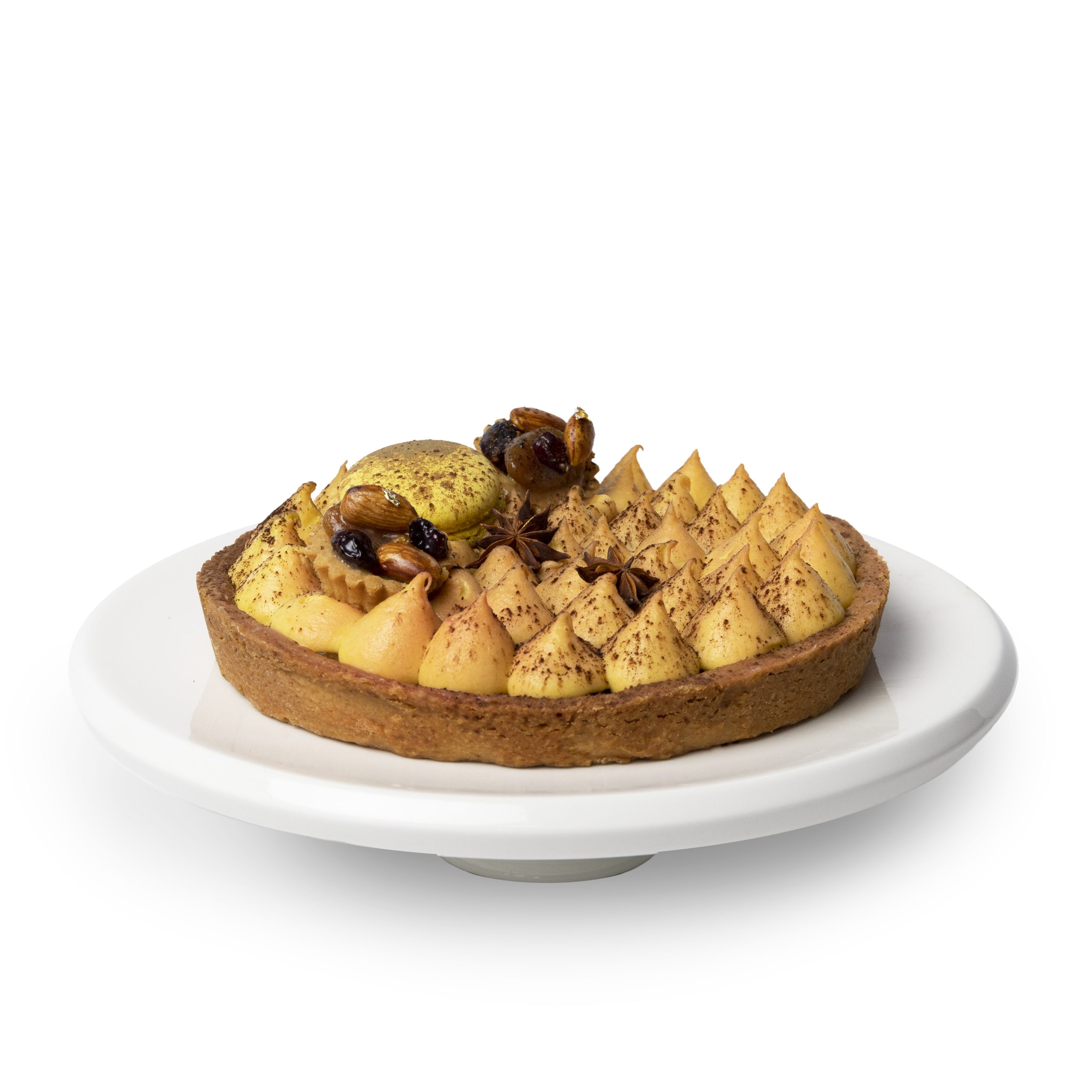 TARTA ORZECHOWA Z KREMEM POMARAŃCZOWYM