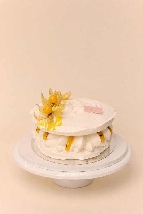 TORT BEZOWY Z MARAKUJĄ -realizacja 3 dni