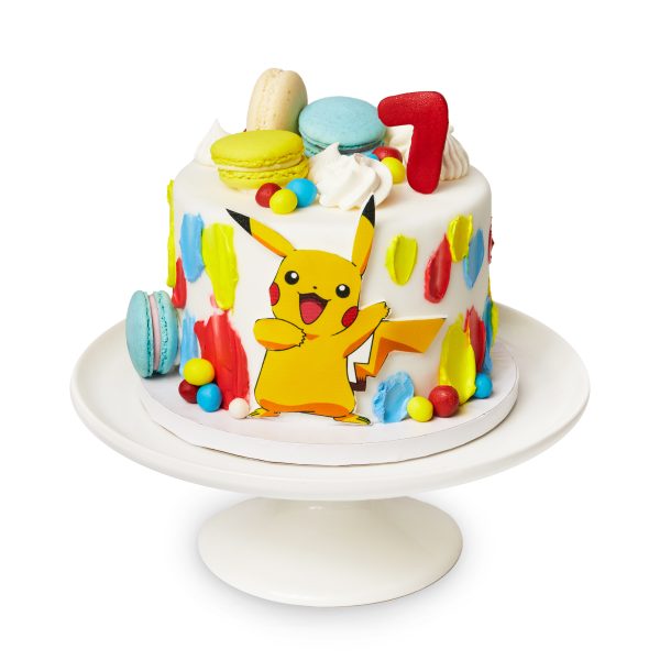 Tort numer 168 - Pikachu Pokemon i makaroniki mały 12 porcji